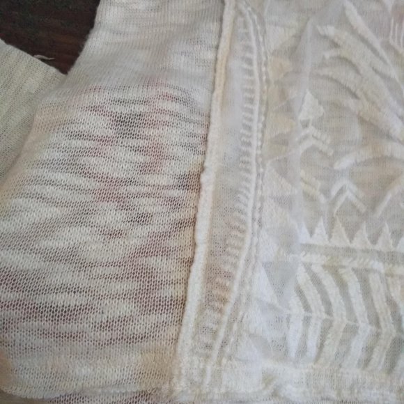 Sheer White Lace Sweater - Picture 4 of 7